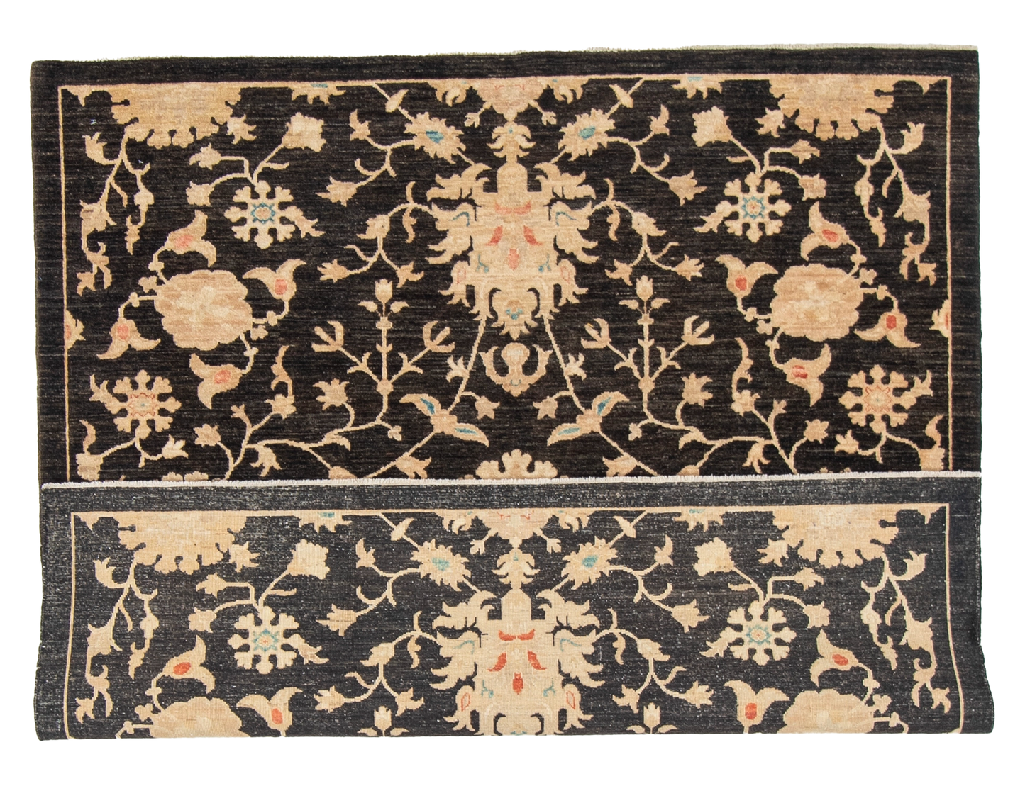 W 6 L 6 Agra 100% Wool Hand-Woven All-Over Design - 58317