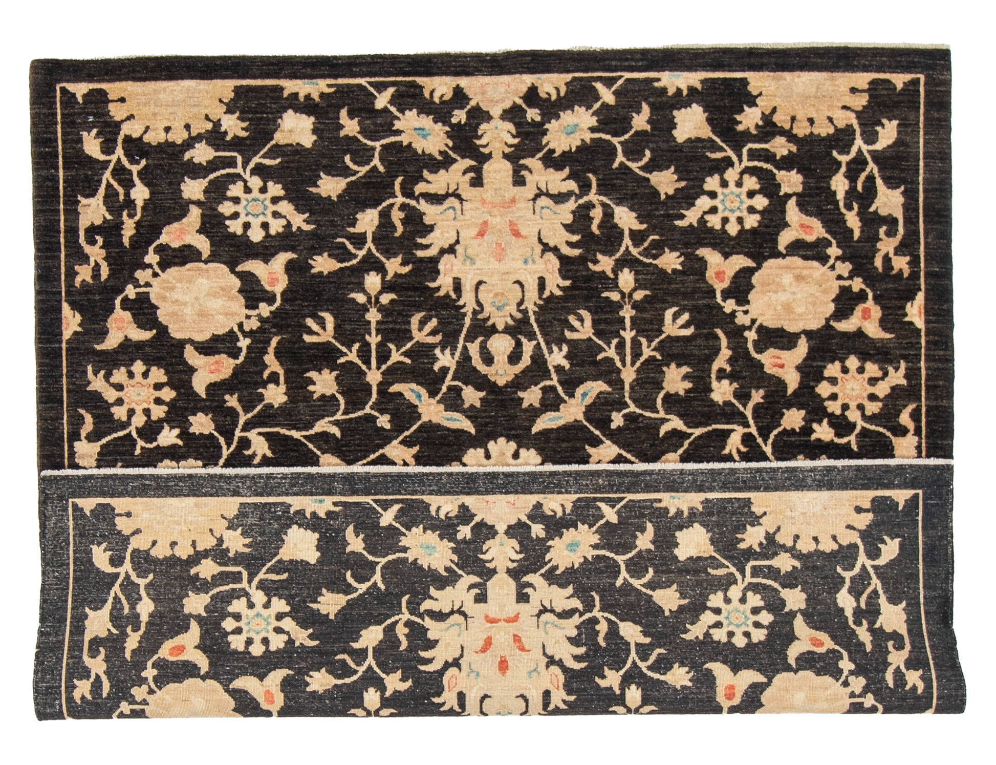 W 6 L 6 Agra 100% Wool Hand-Woven All-Over Design - 58317