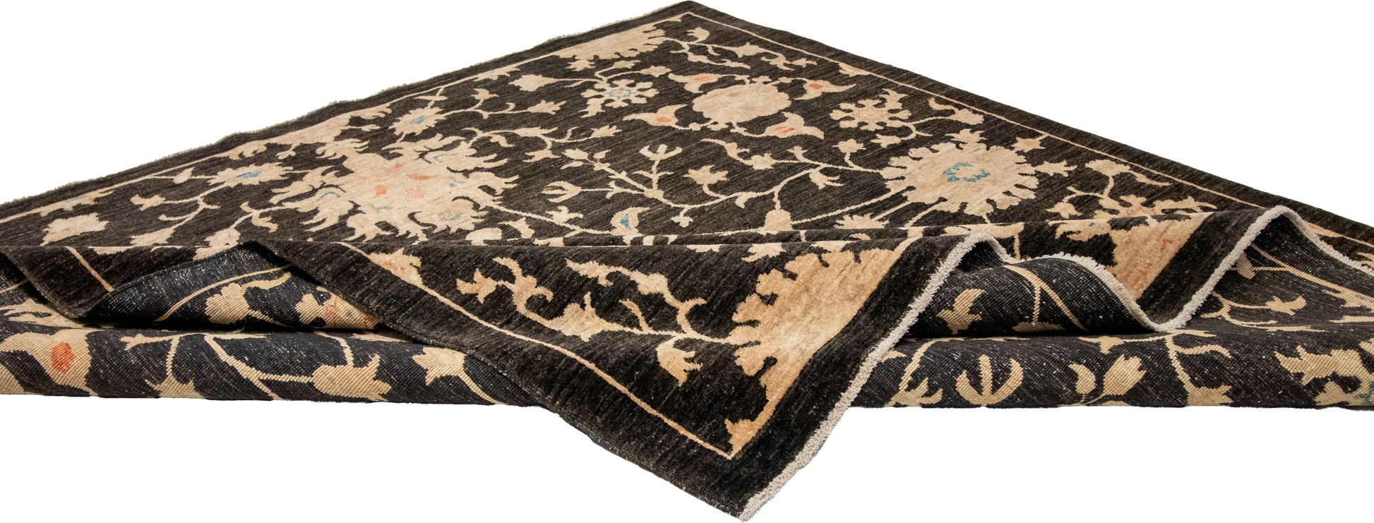 W 6 L 6 Agra 100% Wool Hand-Woven All-Over Design - 58317