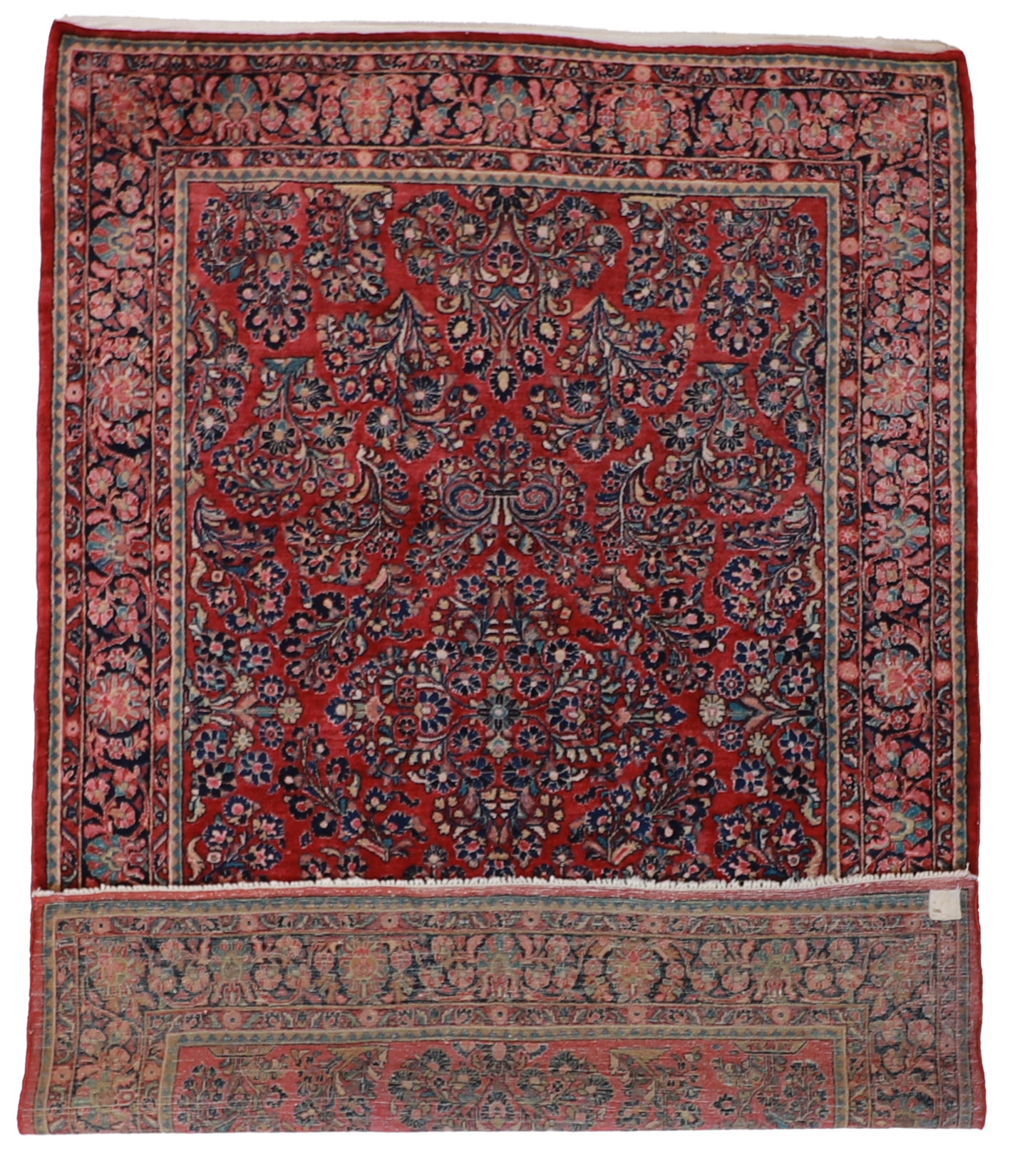 W 6.2 L 9 Sarouk 100% Wool Handmade All Over Design - 58334