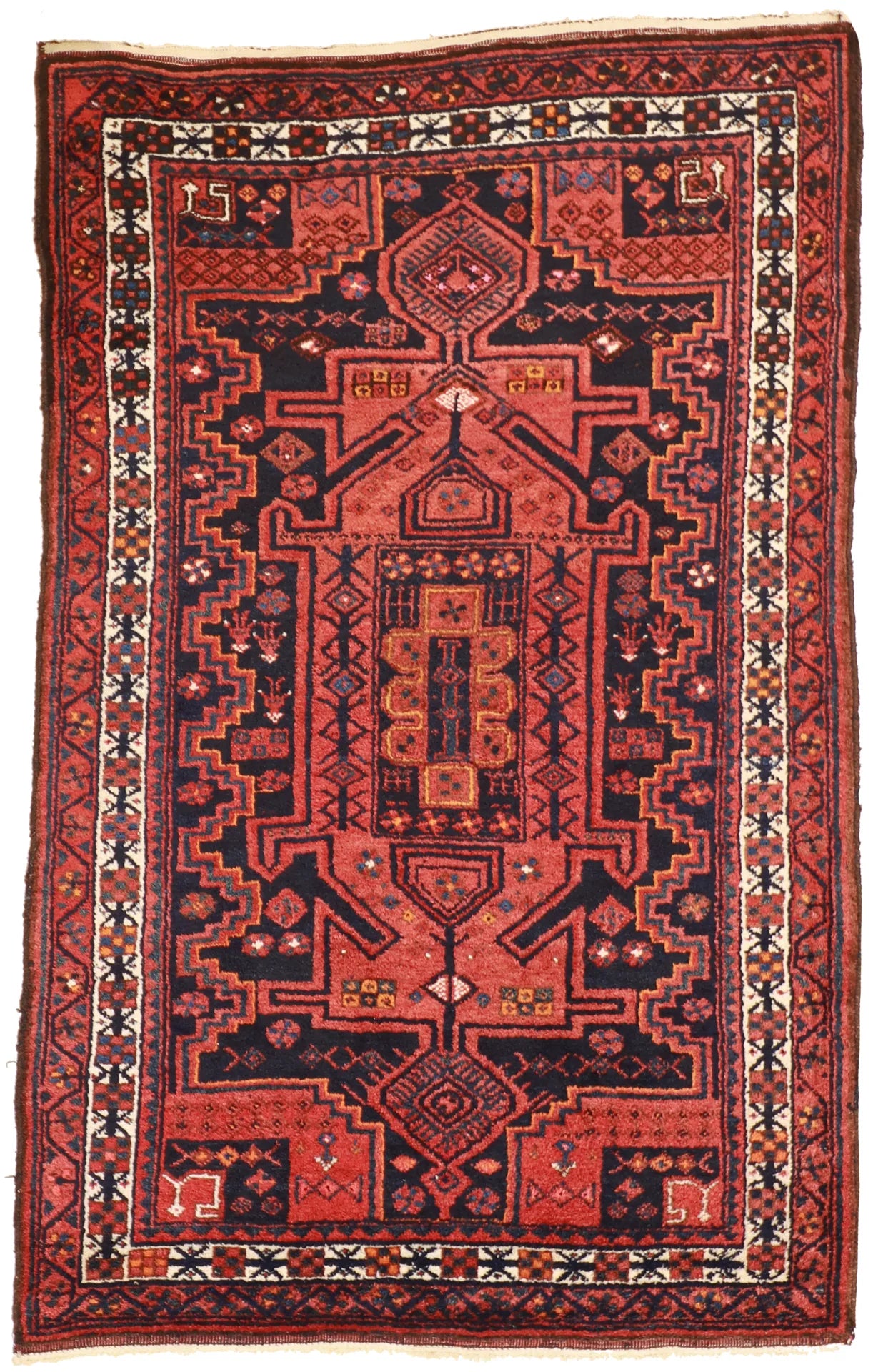 W 4.7 L 7.3 Lori 100% Wool Hand-Woven Geometric Design - 58353