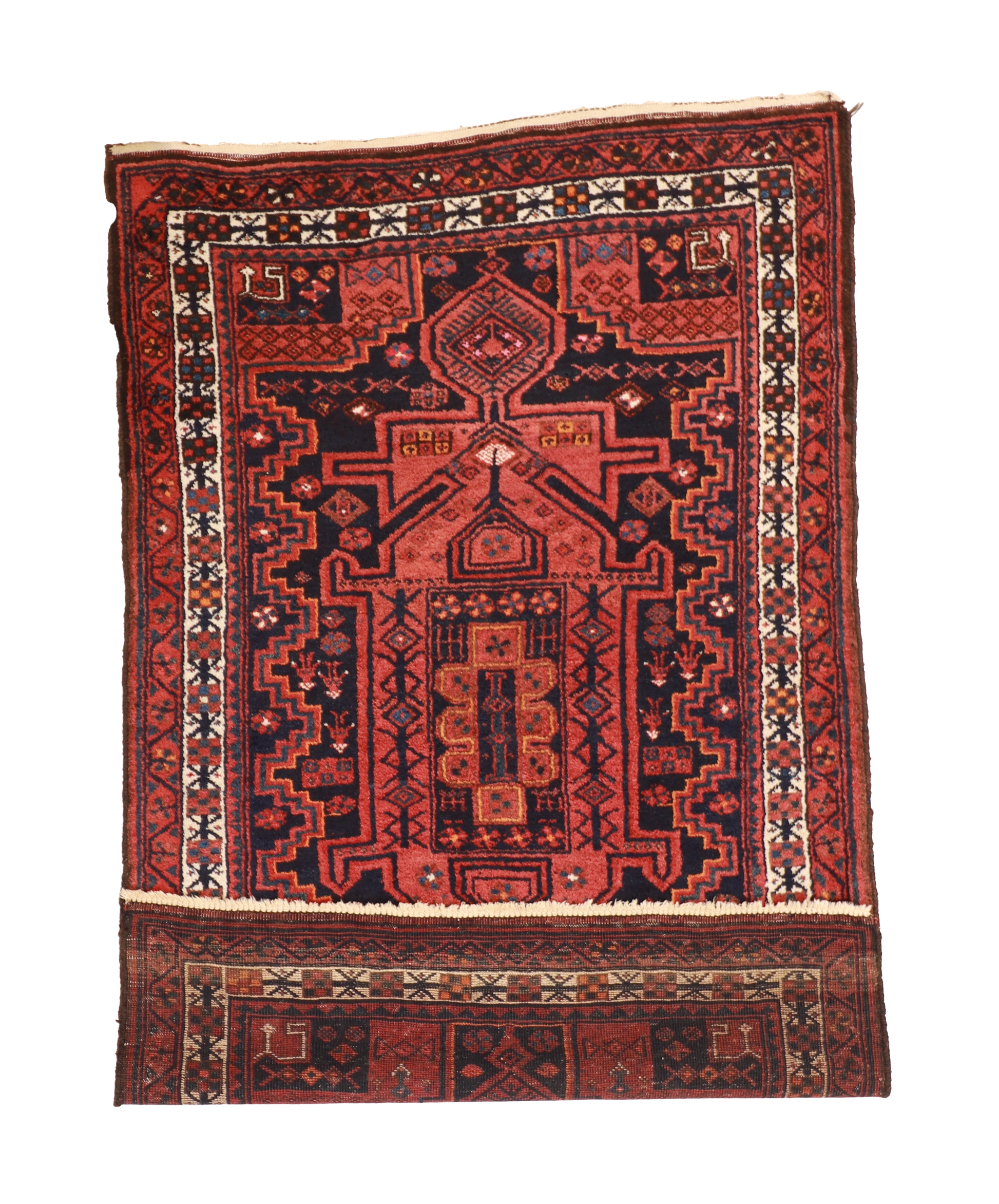 W 4.7 L 7.3 Lori 100% Wool Hand-Woven Geometric Design - 58353
