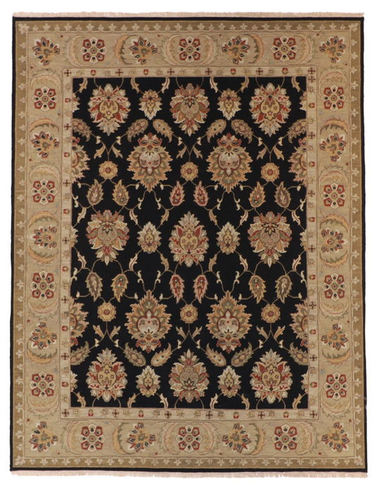 W 7.9 L 9.11 Mahal 100% Wool Hand-Woven All-Over Design - 58364