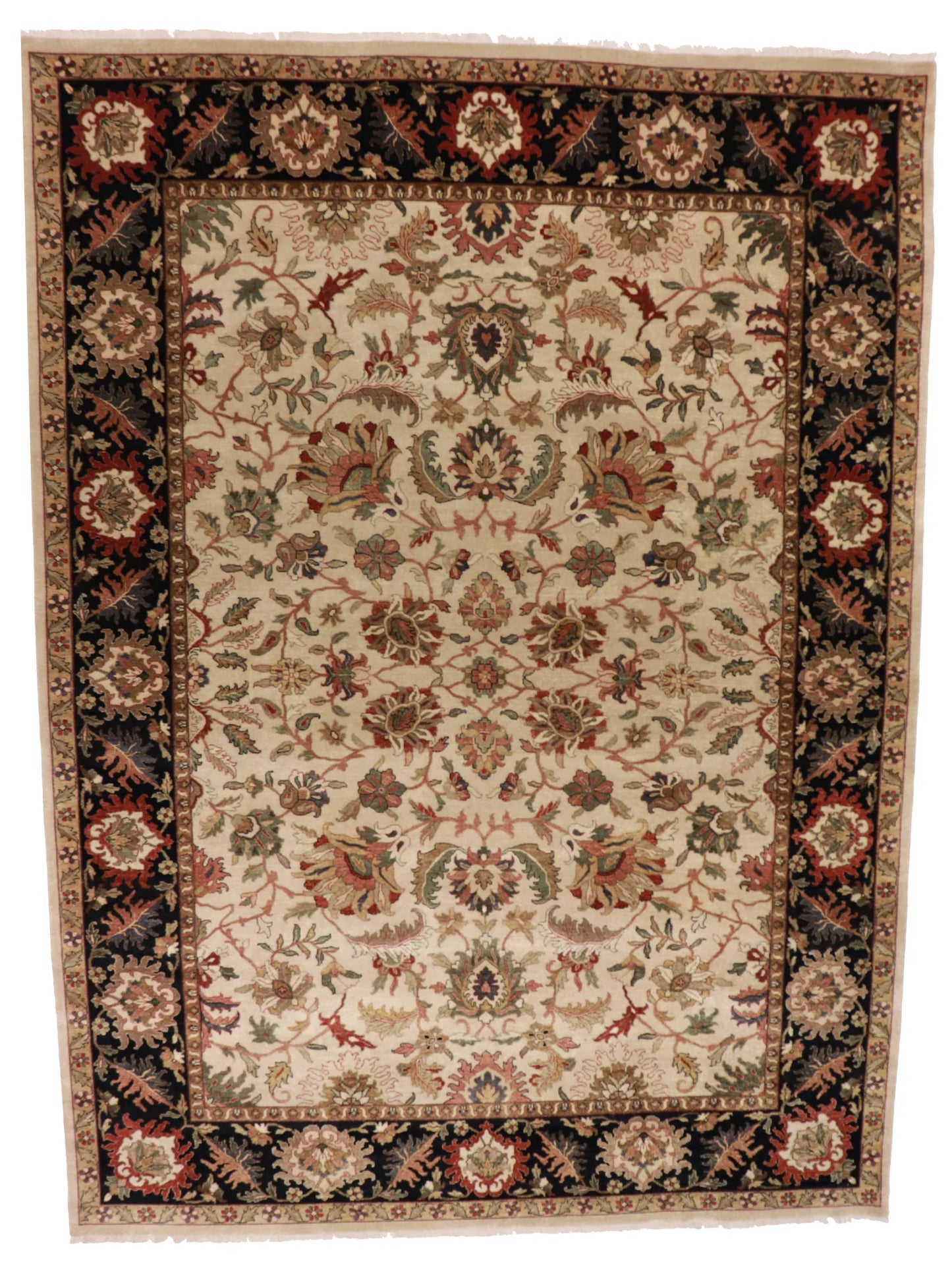 9x12 - Mahal Fine All Over Rectangle - Hand Knotted Rug — 58398