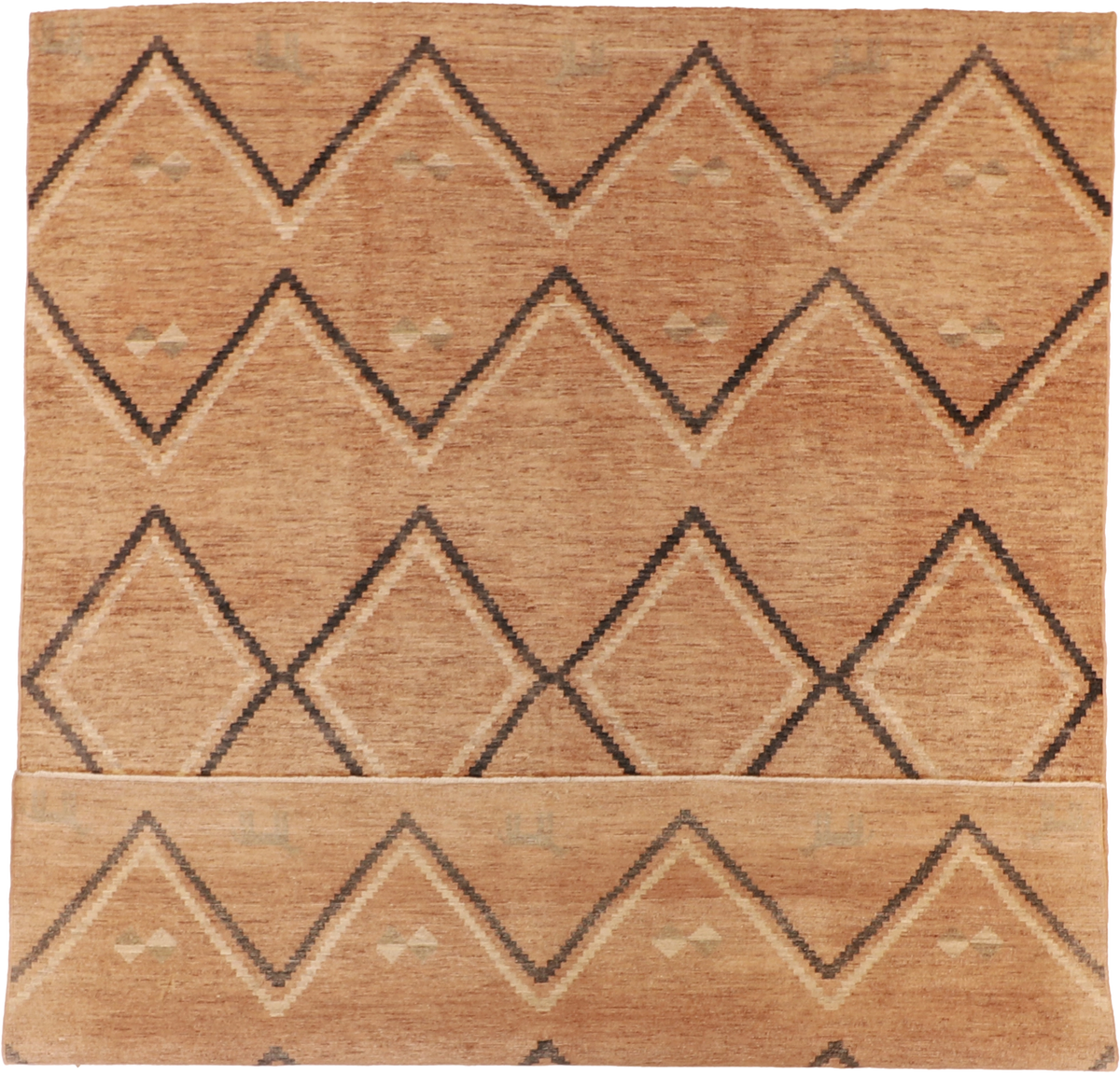 W 8 L 10.2 Mountain Modern 100% Wool Hand-Woven All-Over Design - 58443