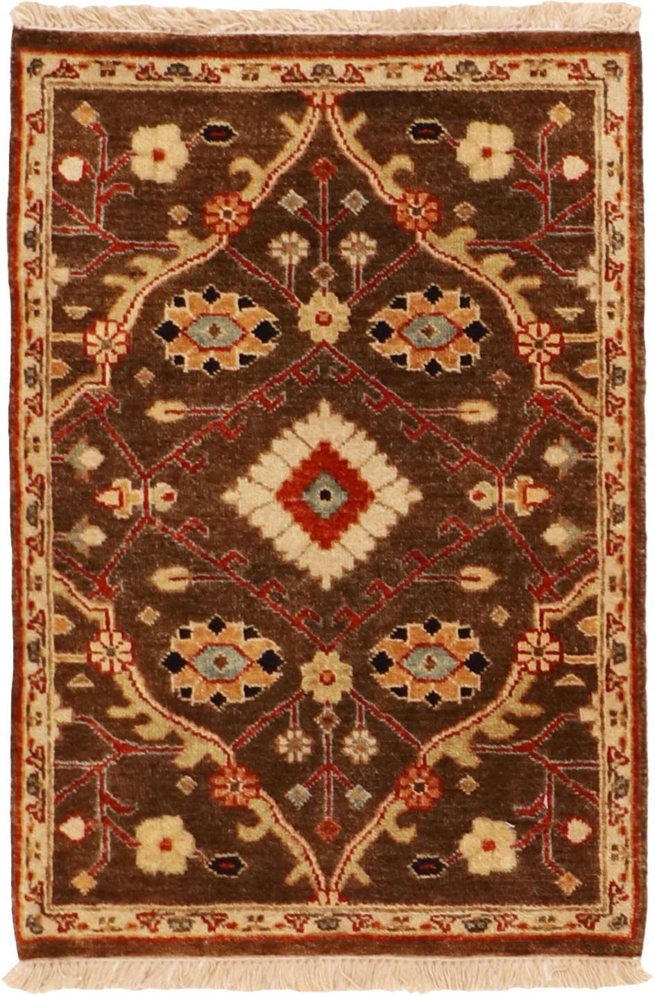 W 2 L 3 Ziegler 100% Wool Hand-Woven Medallion Design Rug - 58687