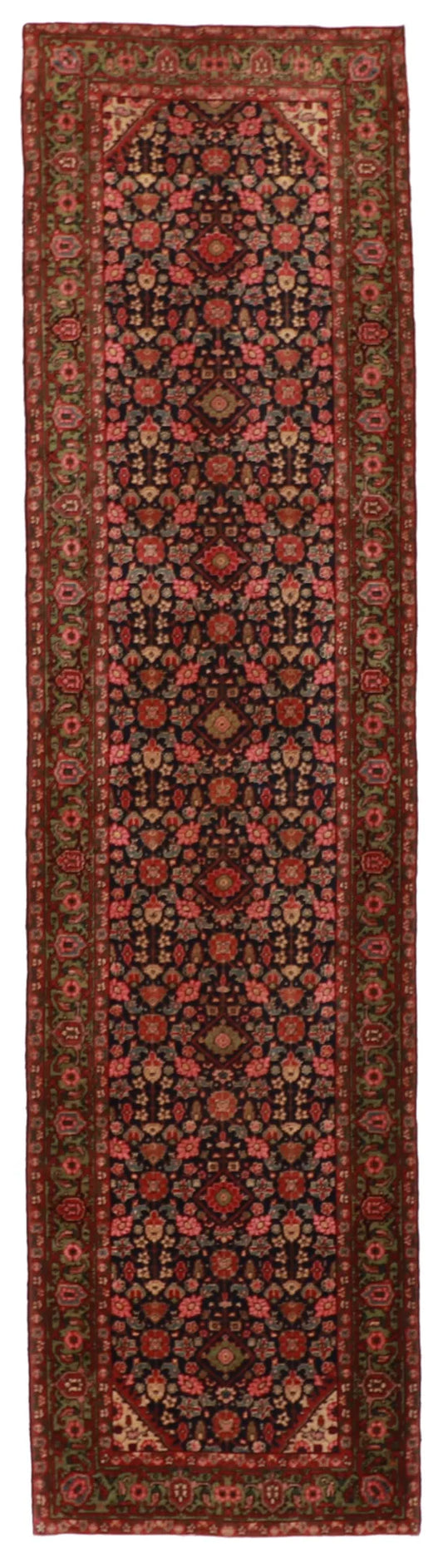 3.1 x 12 - Malayer Fine All Over Rectangle - Finest Hand-Knotted Quality Wool — 58733