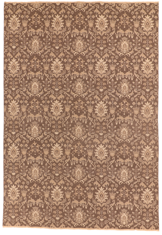 W 9.10 L 13.8 Sumak 100% Wool Hand-Woven Allover Design - 58739
