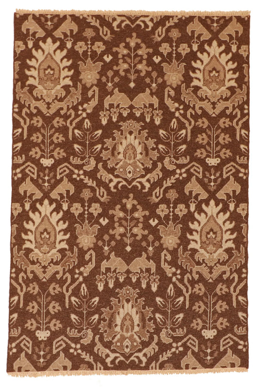 4 x 6 - Tabriz Fine/Wool Floral Rectangle - Finest Hand-Knotted Quality Wool — 58750