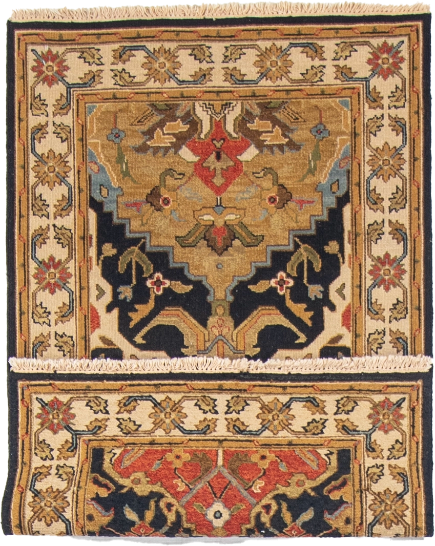 W 3 L 5 Gashgaie Sumak 100% Wool Hand-Woven Geometric Design - 58755
