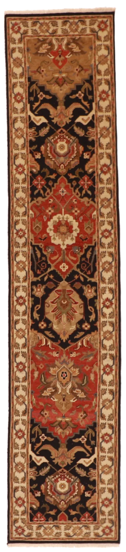 W 2.6 L 11.11 Gashgaie Sumak Runner 100% Wool Handmade All Over Design - 58762