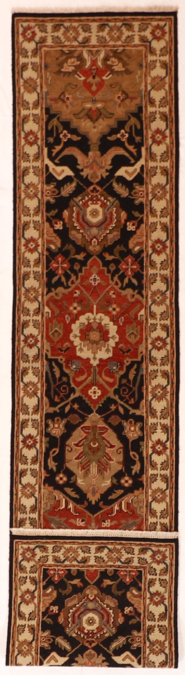 W 2.6 L 11.11 Gashgaie Sumak Runner 100% Wool Handmade All Over Design - 58762