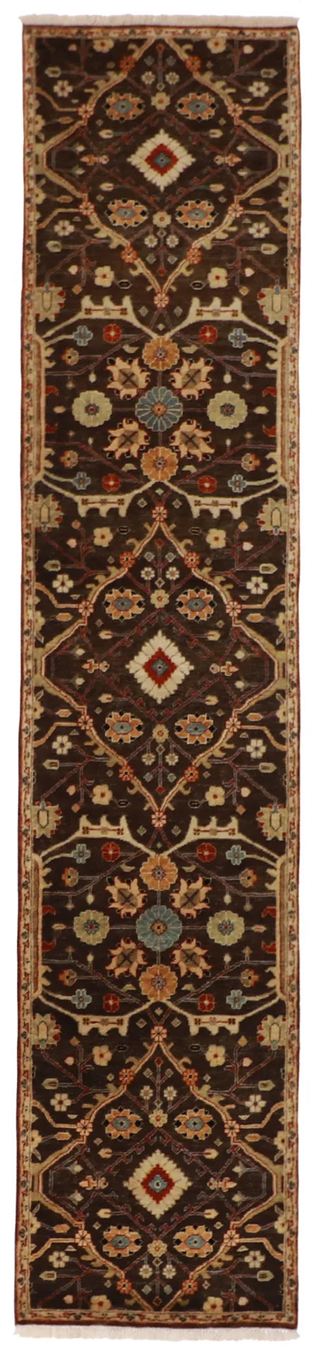 2.7 x 11.10 - Lori Baft Fine Floral Rectangle - Hand Woven Rug — 58778