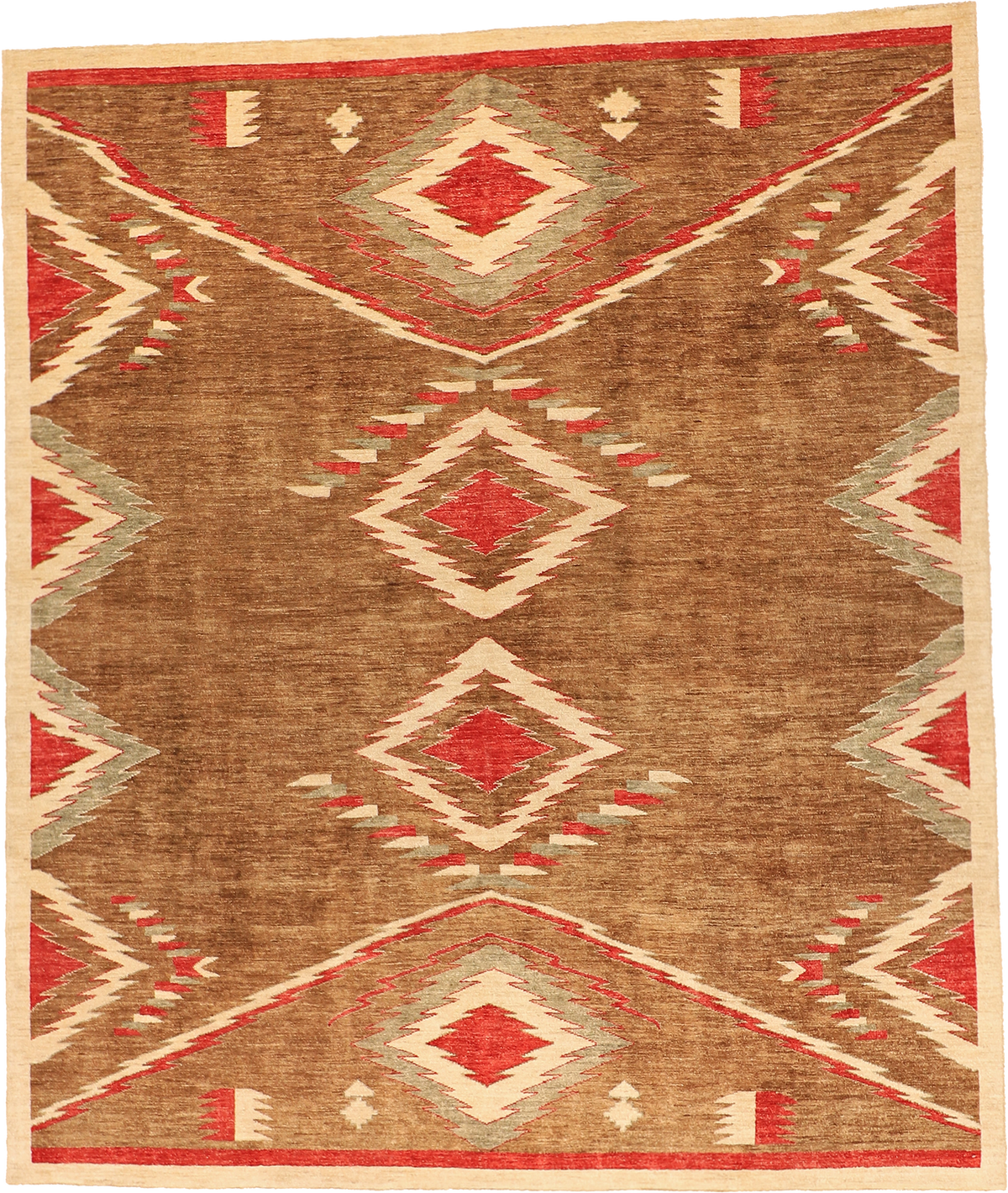 W 8.3 L 9.10 Mountain Modern 100% Wool Hand-Woven Western Design - 58800