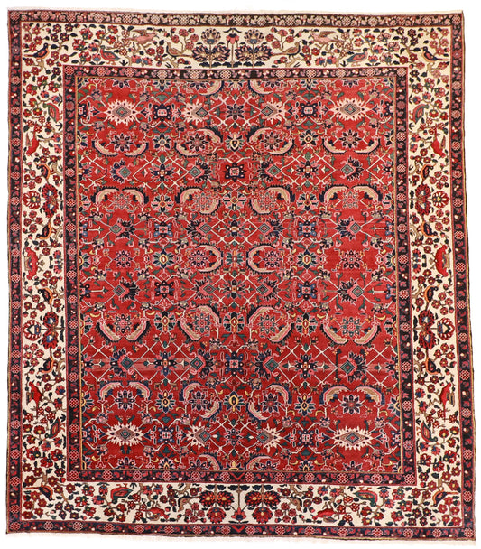 11 x 12.7 - Bakhtiarie Fine/Wool All Over Rectangle - Finest Hand-Knotted Quality Wool — 58842