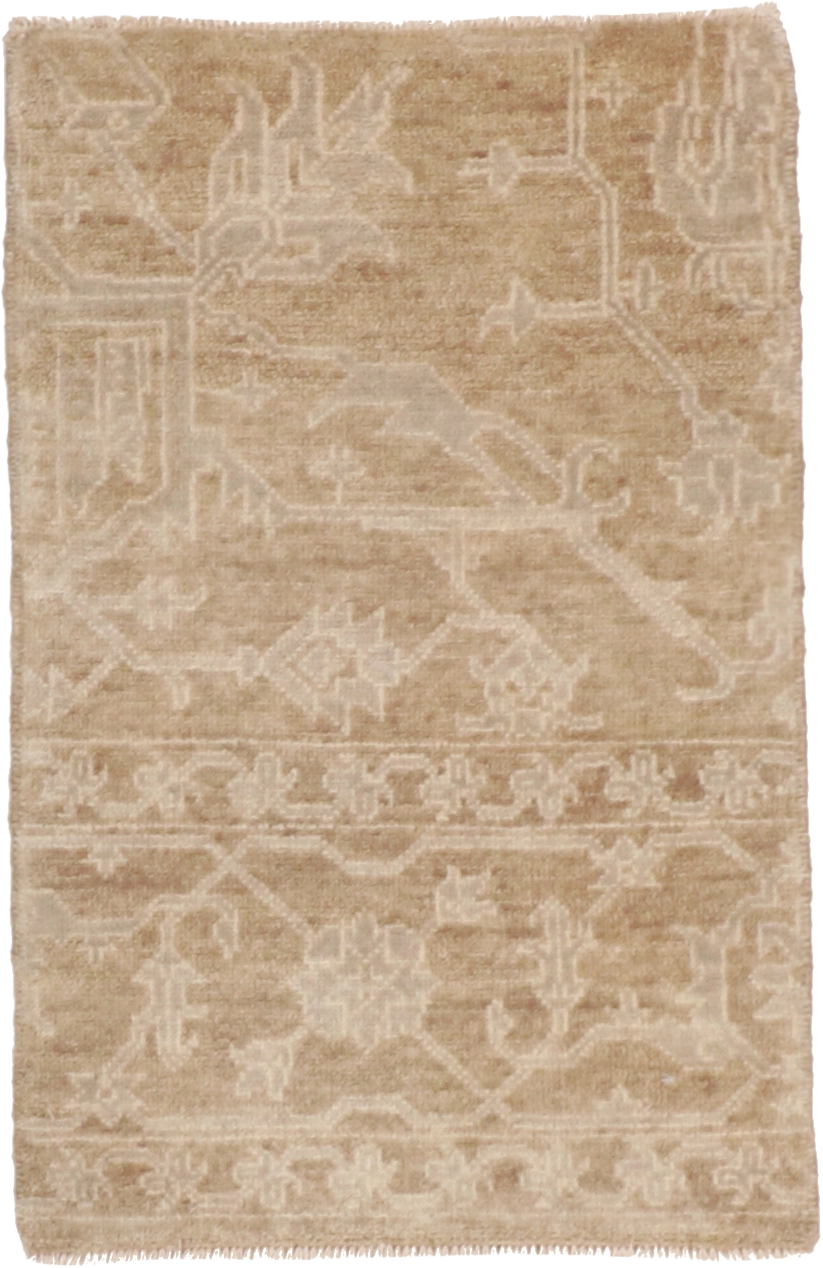 W 2 - L 3 Serapie 100% Wool Hand-Woven Rug - 58849