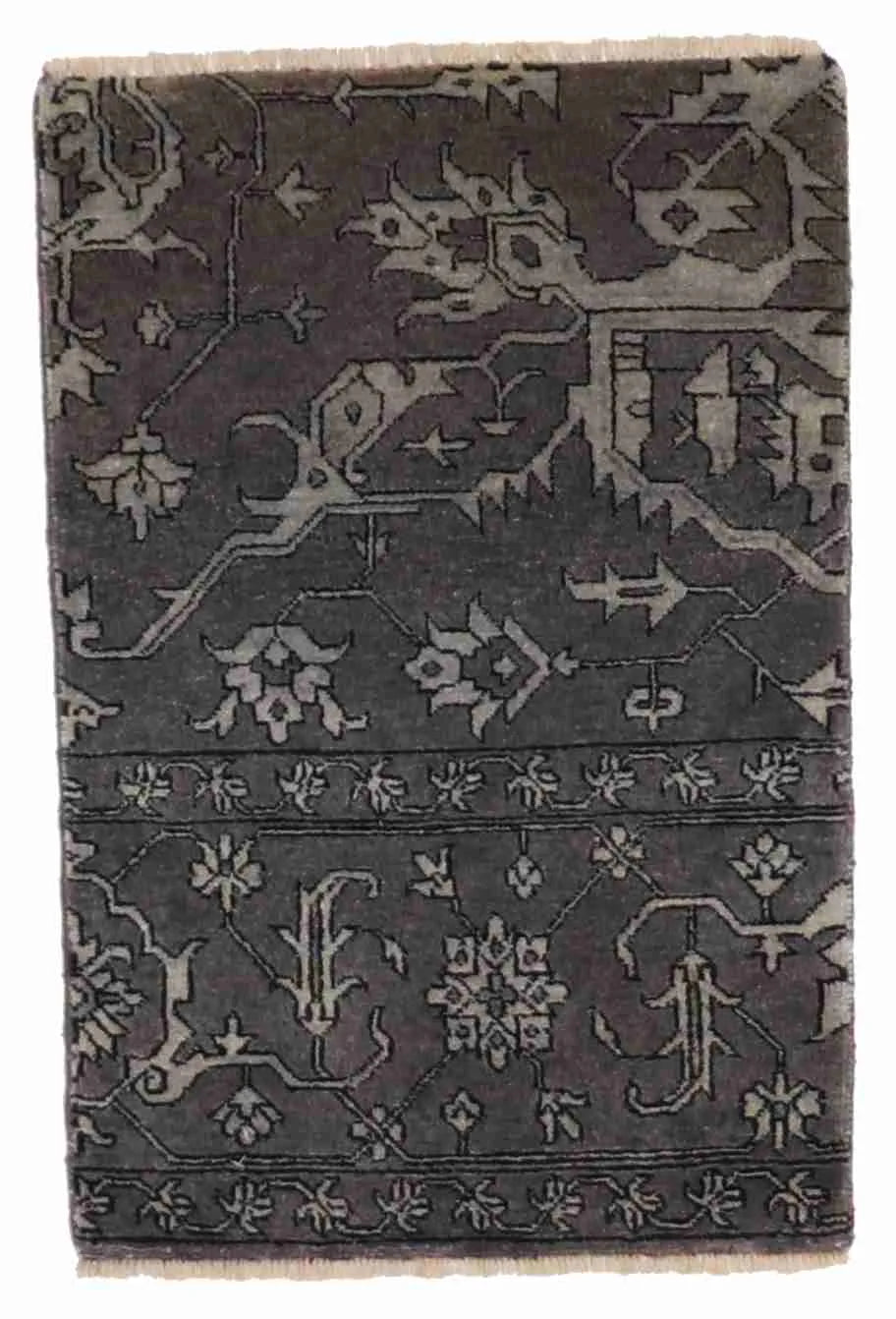W 2 - L 3 - Modern Wool All Over Rectangle - Finest Hand-Knotted Quality Wool - 58850