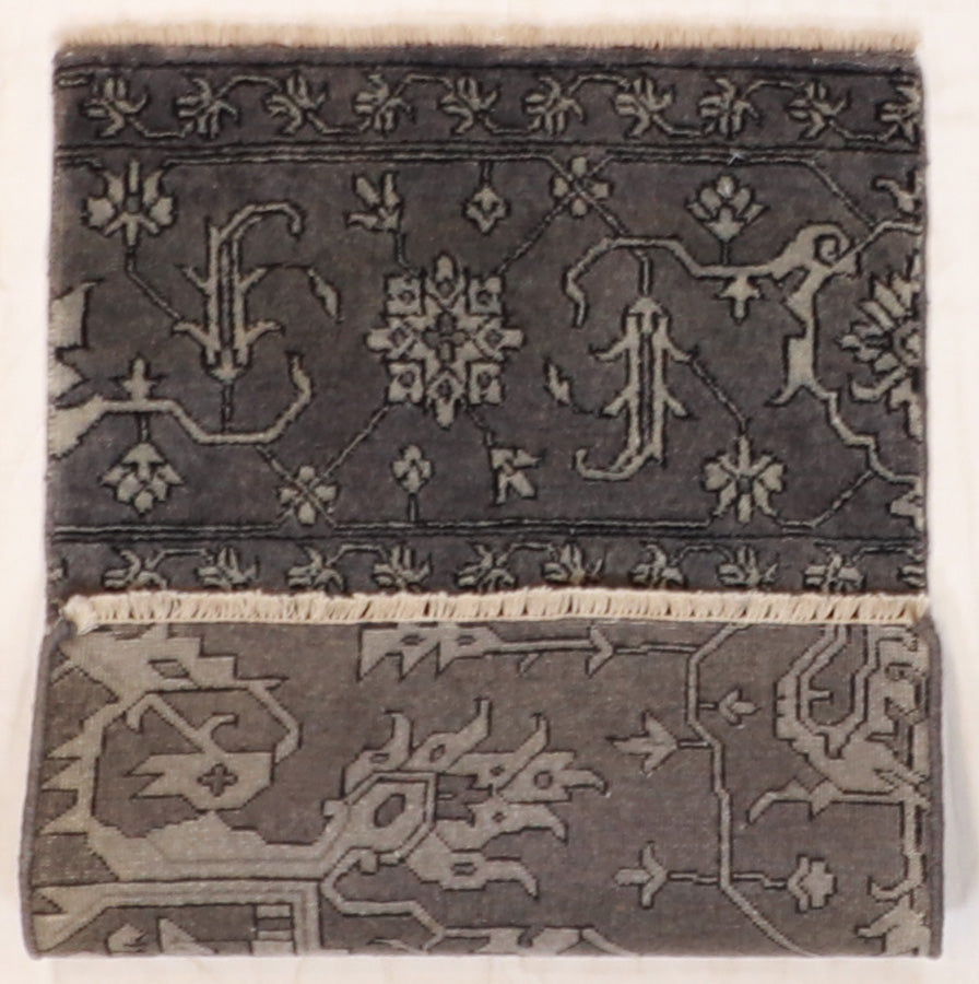 W 2 - L 3 - Modern Wool All Over Rectangle - Finest Hand-Knotted Quality Wool - 58850