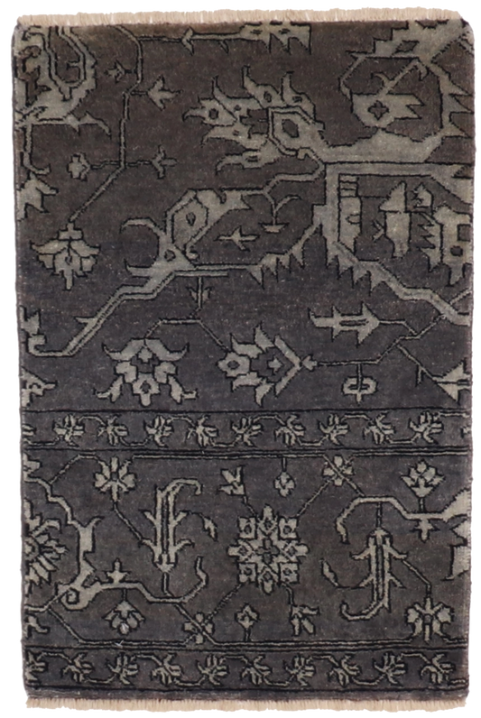 W 2 L 3 Modern 100% Wool Hand-Woven All-Over Design - 58850
