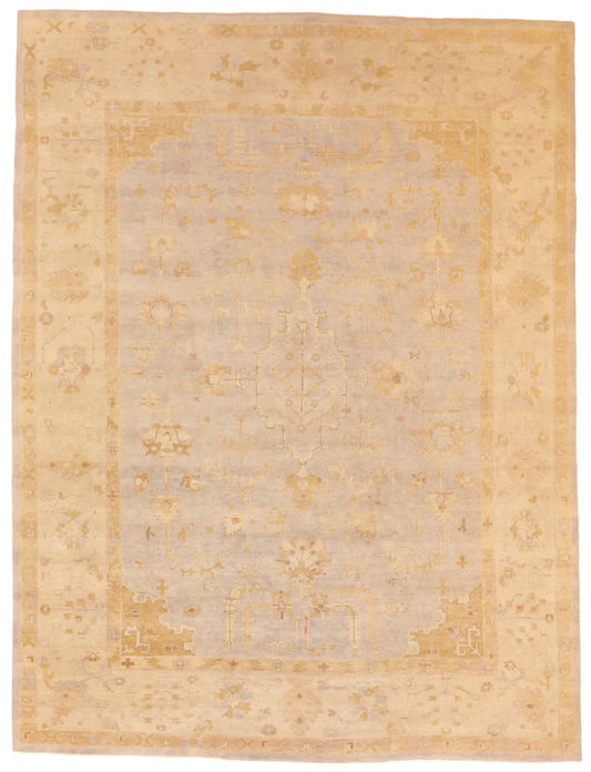 W 9 - L 12 - Serapie Wool Transitional Rectangle - Hand Woven Rug - 58858