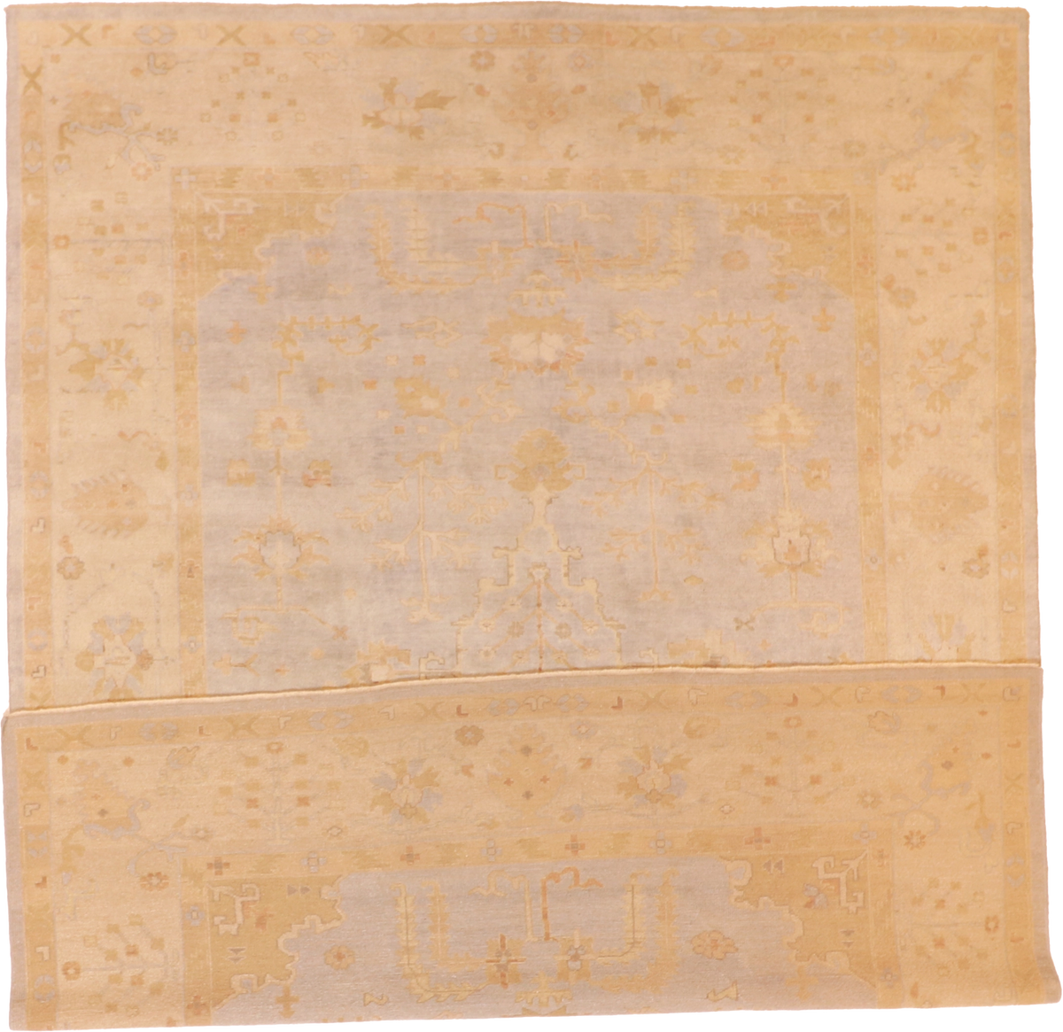 W 9 L 12 Serapie 100% Wool Hand-Woven All-Over Design - 58858