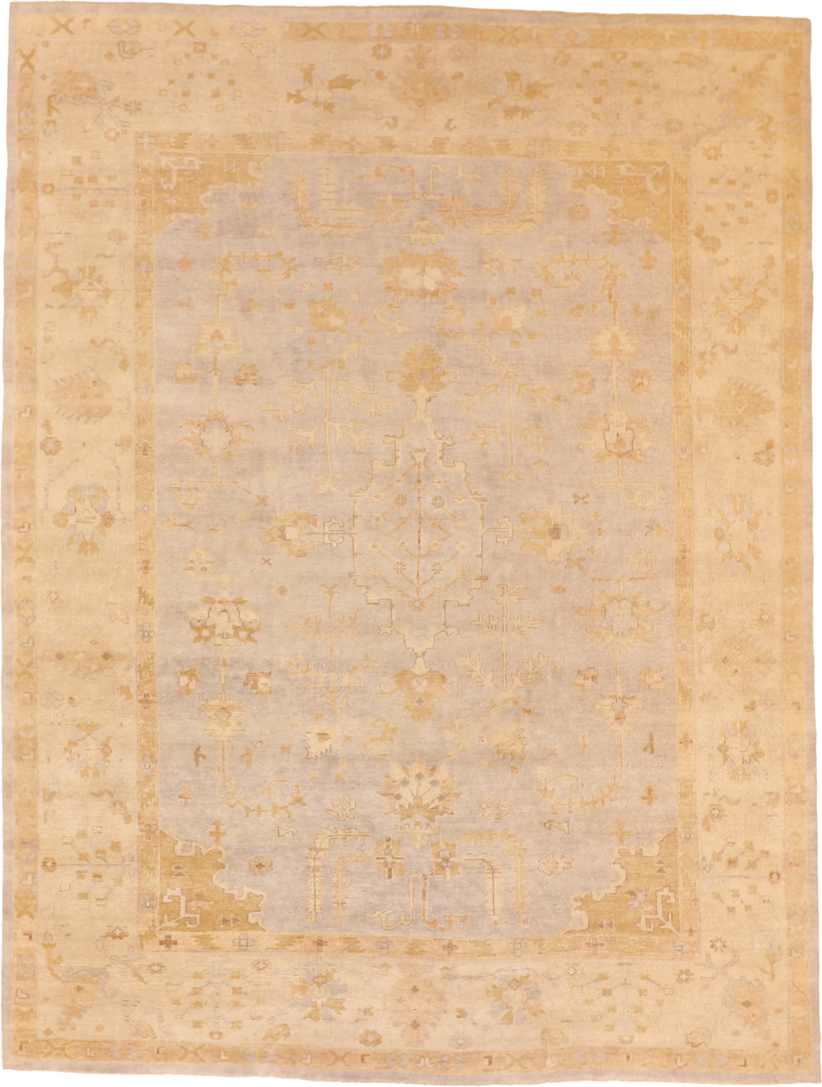 W 9 L 12 Serapie 100% Wool Hand-Woven All-Over Design - 58858