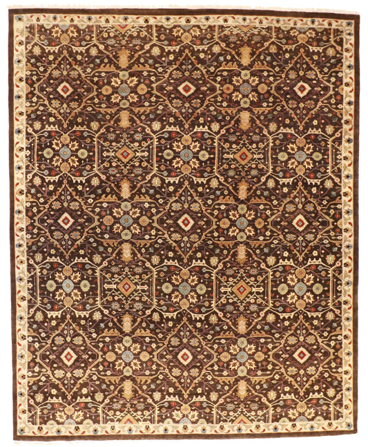 W 11.10 - L 14.7 - Bakshiesh Fine/Wool All Over Rectangle - Hand Woven Rug - 58859