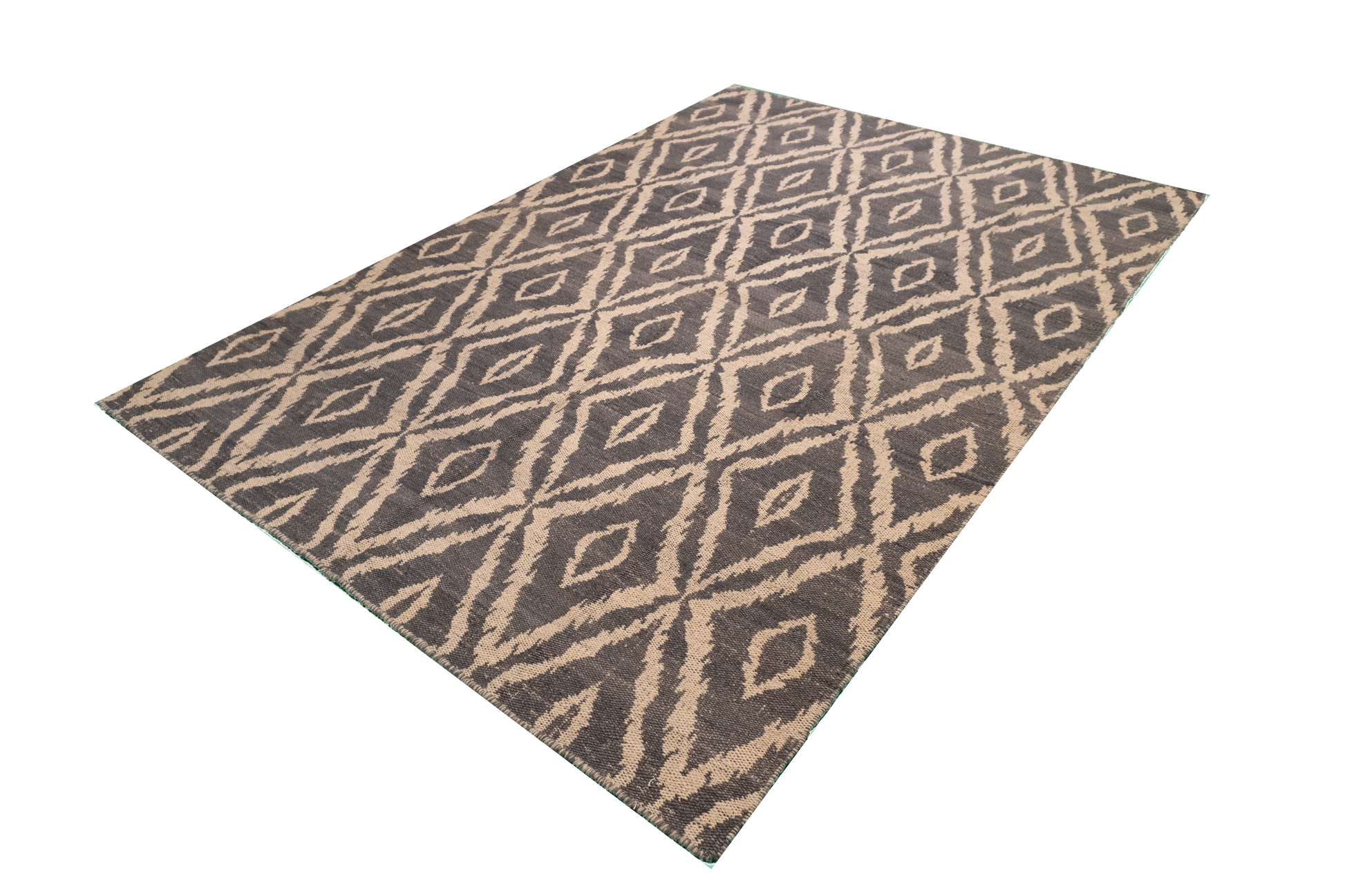 W 5.2 L 7.6 Kilim 100% Wool Hand-Woven All-Over Design - 58888