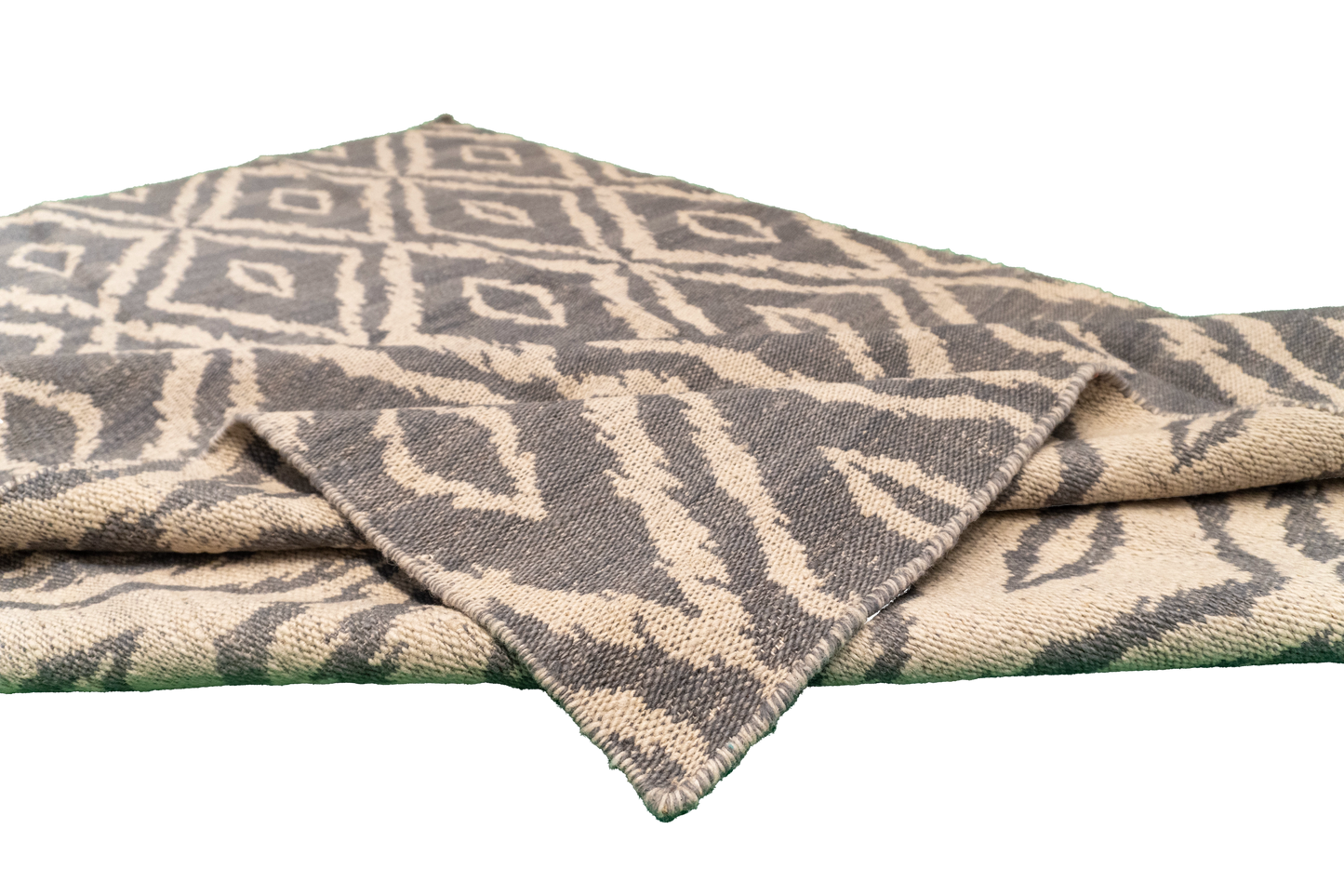 W 5.2 L 7.6 Kilim 100% Wool Hand-Woven All-Over Design - 58888