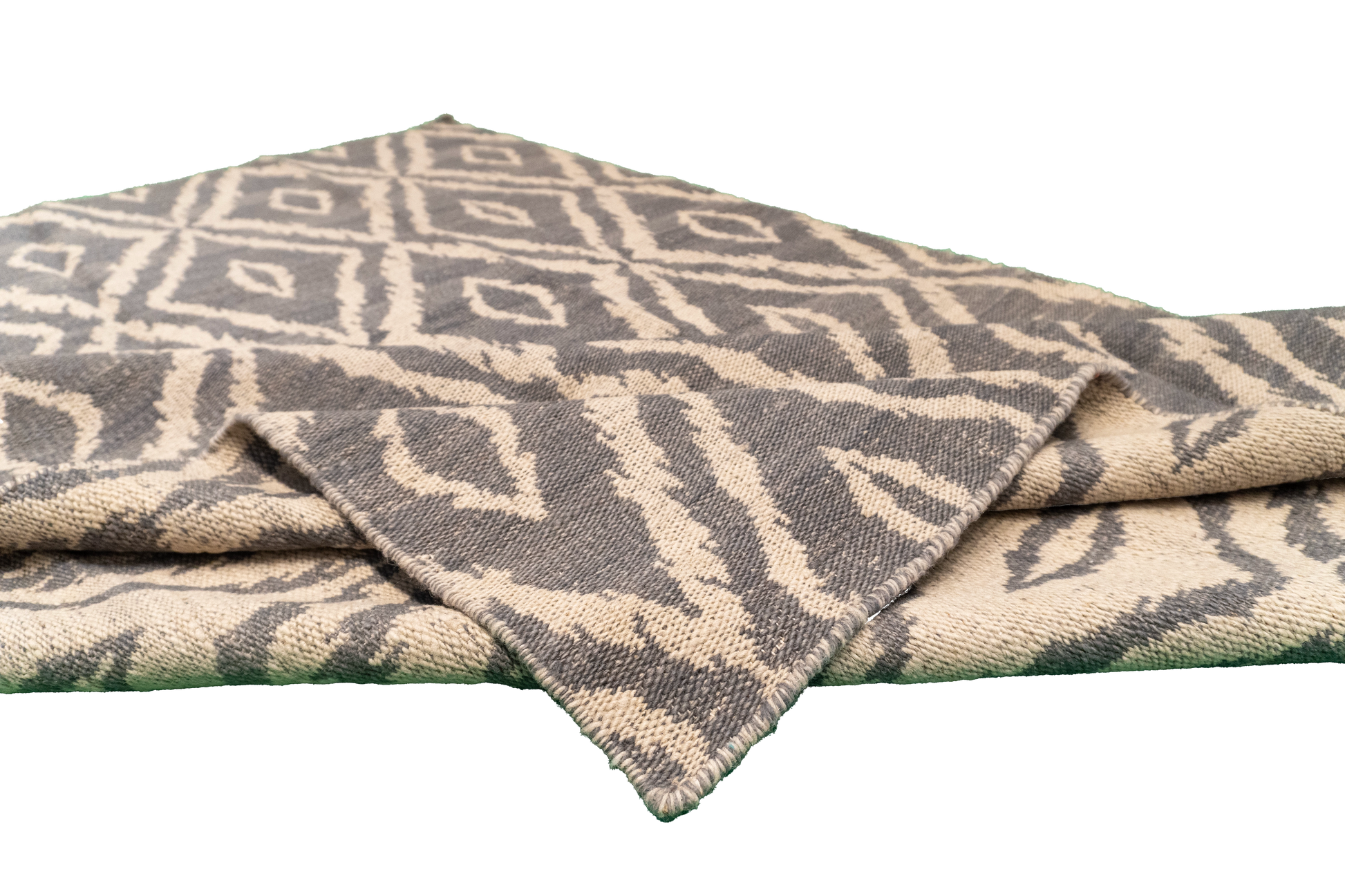 W 5.2 L 7.6 Kilim 100% Wool Hand-Woven All-Over Design - 58888