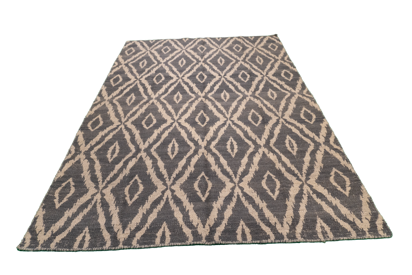 W 5.2 L 7.6 Kilim 100% Wool Hand-Woven All-Over Design - 58888