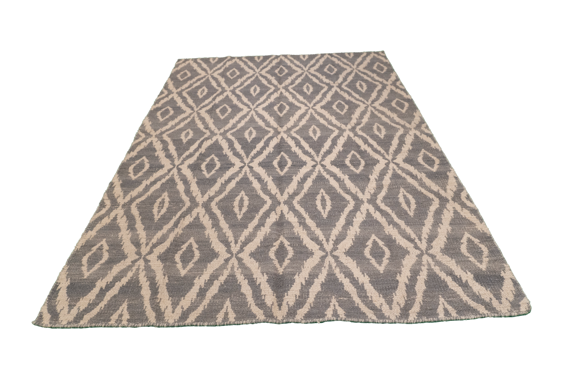 W 5.2 L 7.6 Kilim 100% Wool Hand-Woven All-Over Design - 58888