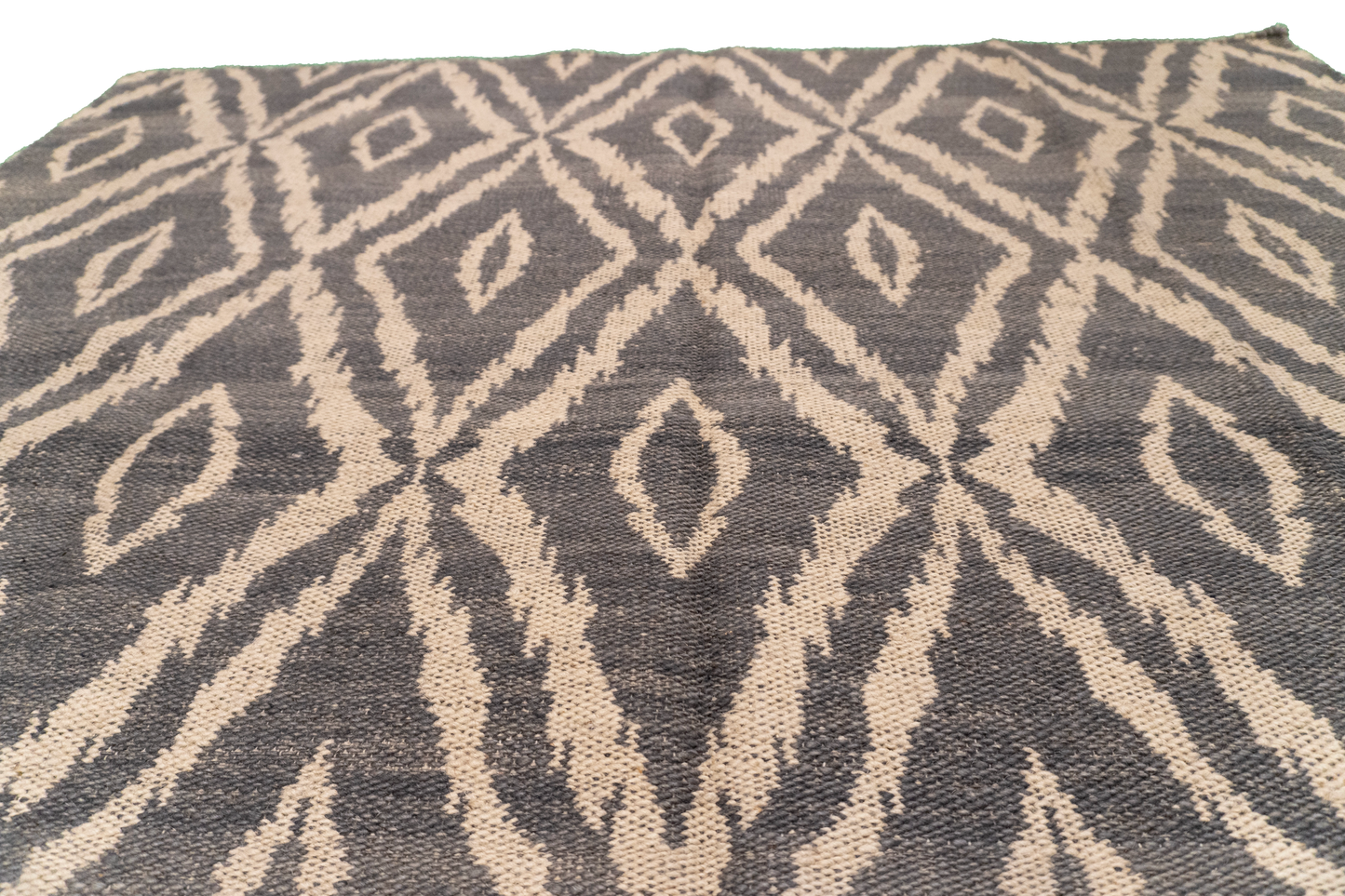 W 5.2 L 7.6 Kilim 100% Wool Hand-Woven All-Over Design - 58888