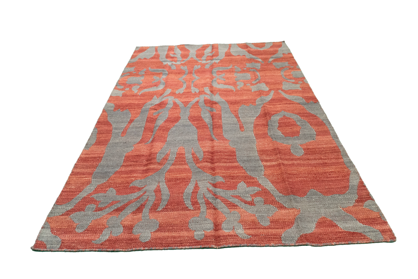 W 5 L 7.5 Kilim 100% Wool Hand-Woven All-Over Design - 58890