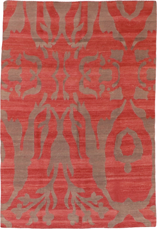 W 5 - L 7.5 Kilim 100% Wool Hand-Woven All-Over Design - 58890