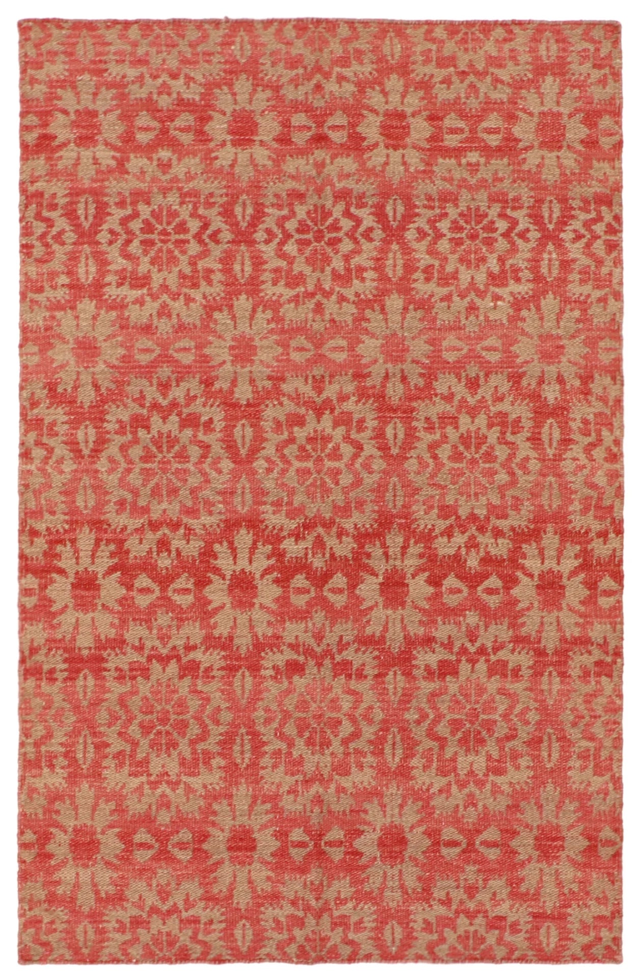 3.7 x 5.7 - Kilim Fine/Wool All Over Rectangle - Finest Hand-Made Quality Wool — 58892