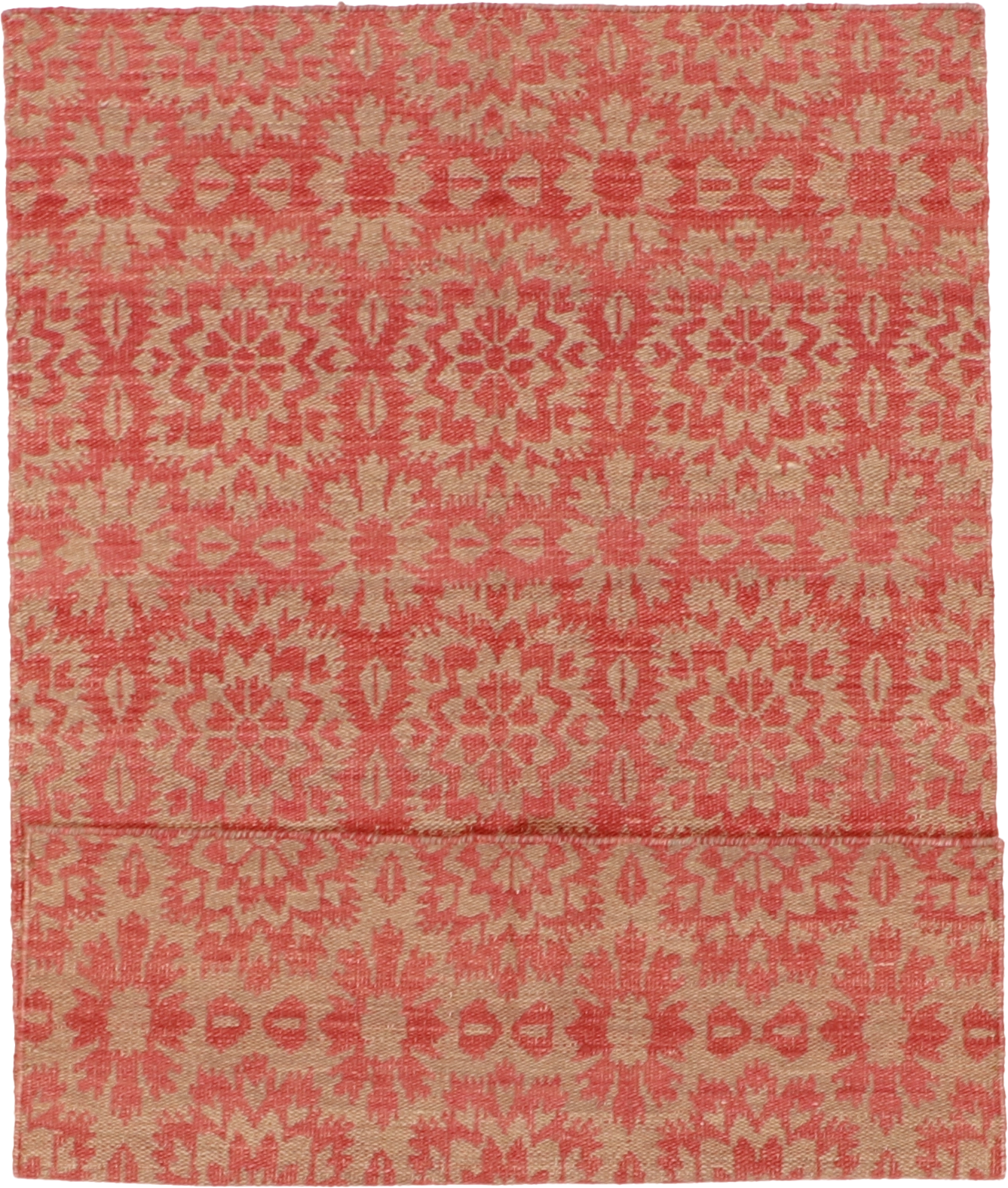 W 3.7 L 5.7 Kilim 100% Wool Hand-Woven All-Over Design - 58892