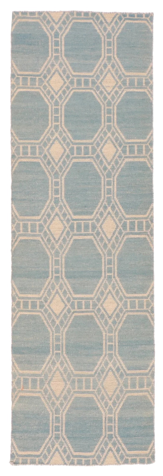 2.6 x 8 - Kilim Fine/Wool All Over Rectangle - Finest Hand-Made Quality Wool — 58900