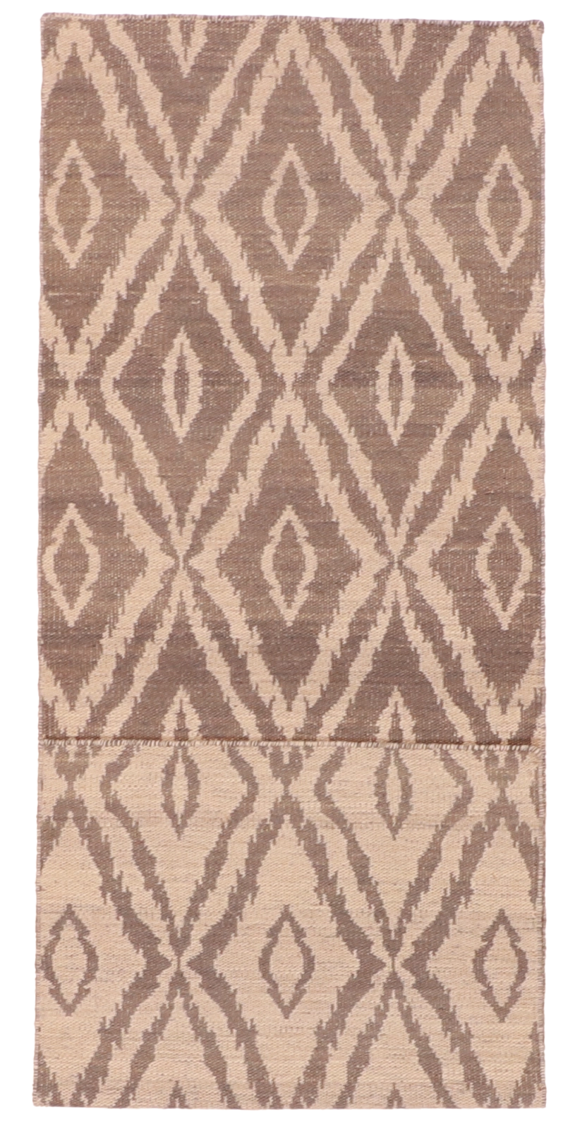 W 2.8 - L 7.10 Kilim Runner 100% Wool Hand-Woven All-Over Design - 58902