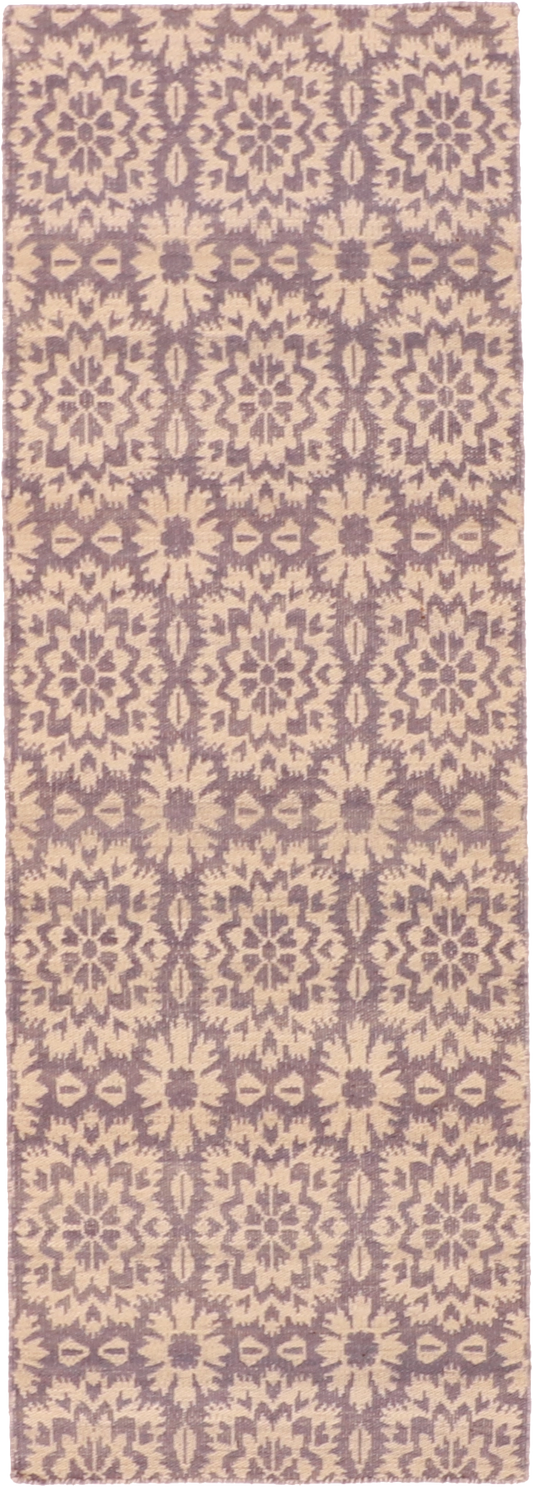 W 2.9 - L 7.10 Kilim Runner 100% Wool Hand-Woven All-Over Design - 58908