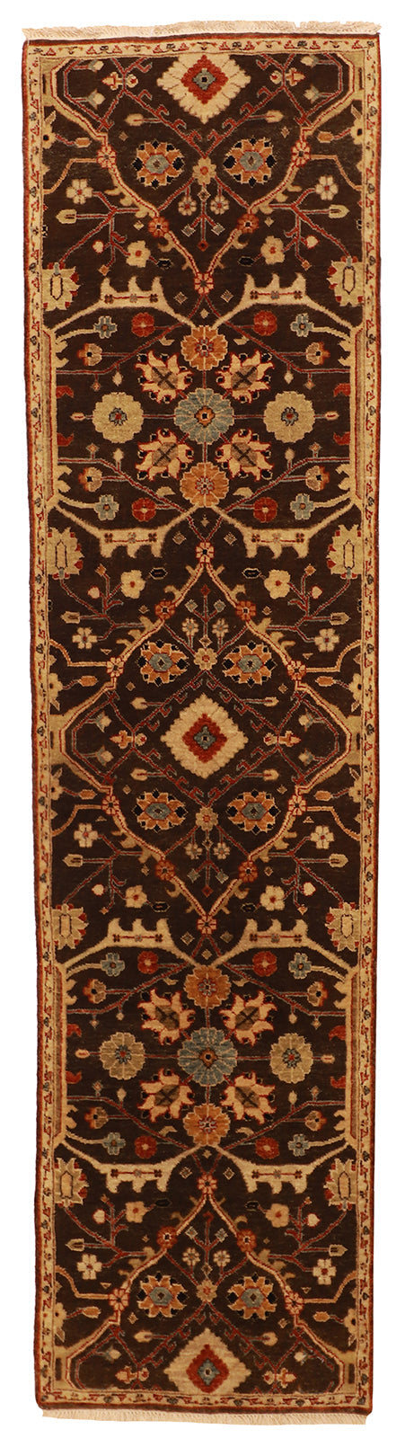 ✨ Handwoven 3×20 Pak-Persian Mahal Wool Runner — All-Over Design in Rich Jewel Tones — 58909