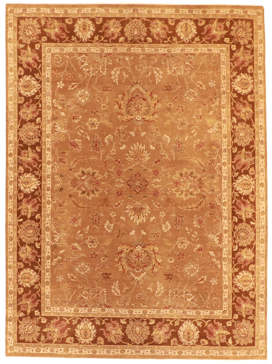 9 x 12 - Kashan Fine All Over Rectangle - Hand Woven Rug — 58951