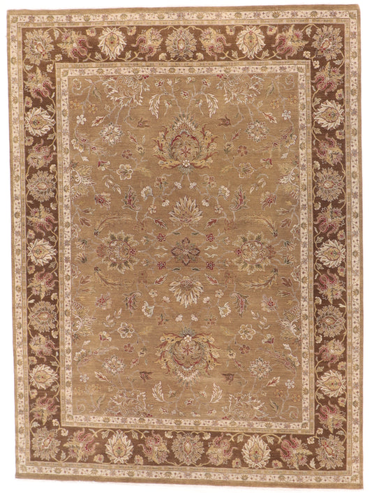 W 9 - L 12 - Kashan Fine All Over Rectangle - Hand Woven Rug - 58951