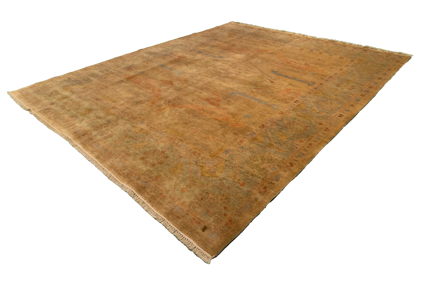 W 8.1 L 9.11 Ziegler 100%Wool Hand-Woven All-Over Design - 58978