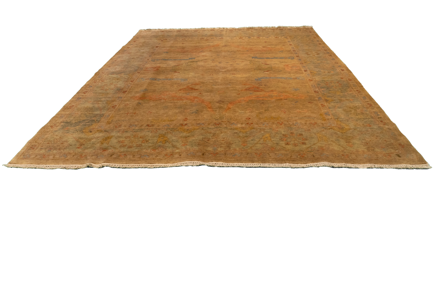 W 8.1 L 9.11 Ziegler 100%Wool Hand-Woven All-Over Design - 58978