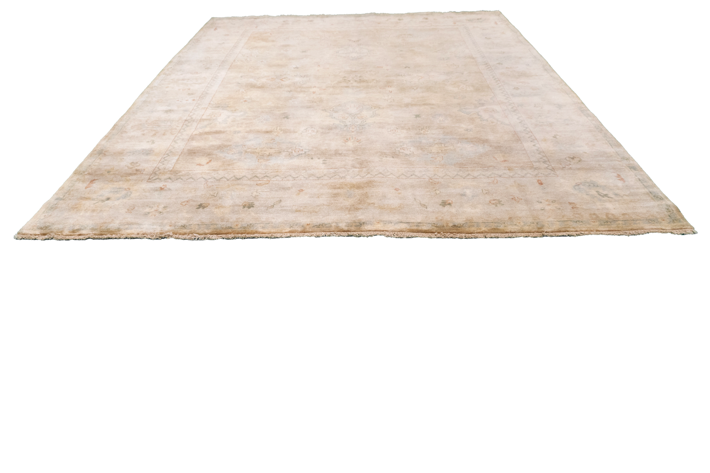 W 8.2 L 9.10 Oushak 100% Wool Hand-Woven All-Over Design - 58979