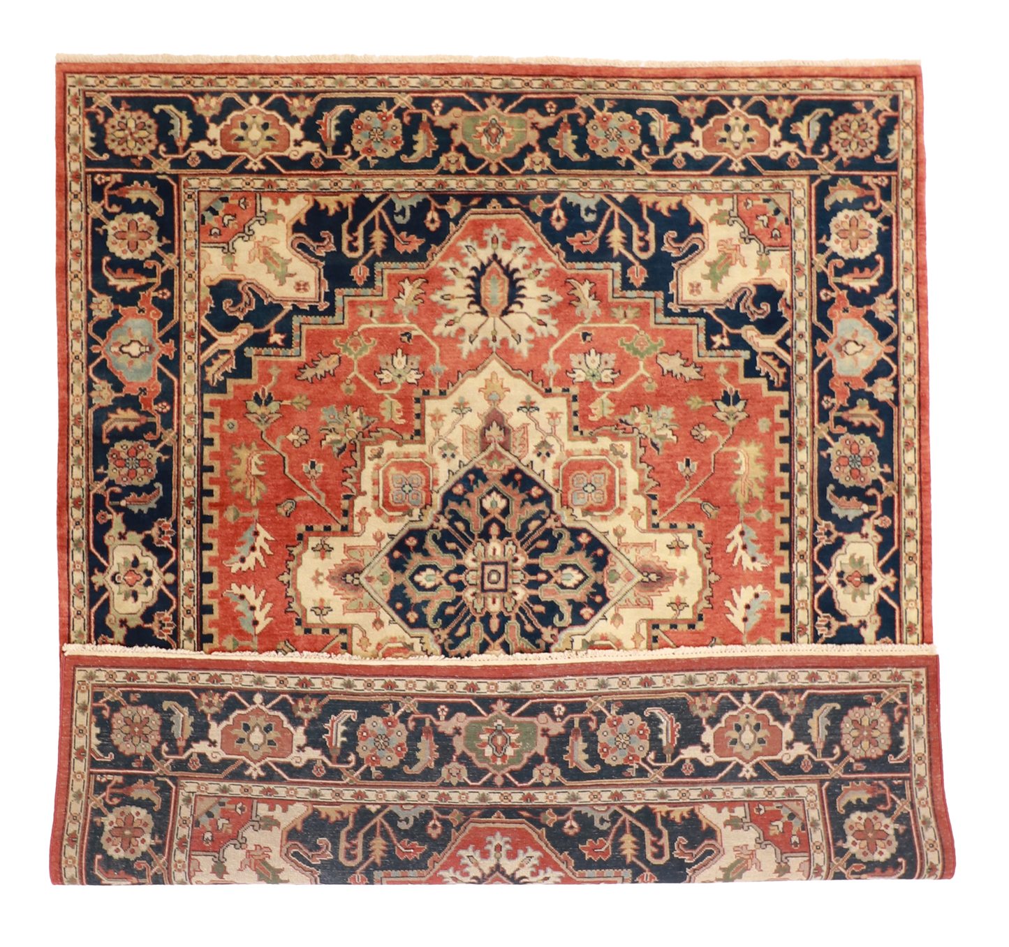 8x10 - Serapie Wool Geometric Rectangle - Hand Knotted Rug — 58994