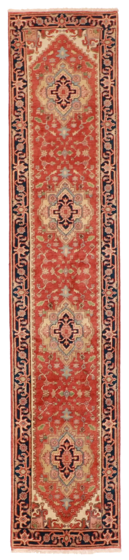 2.7 x 12.4 - Serapie Fine/Wool All Over Rectangle - Finest Hand-Knotted Quality Wool — 59211