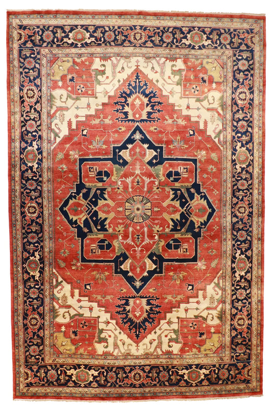 W 12 - L 18 - Serapie Fine/Wool All Over Rectangle - Hand Woven Rug - 59215