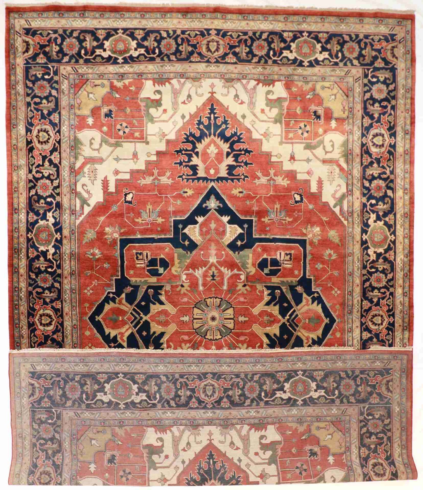 W 12 - L 18 - Serapie Fine/Wool All Over Rectangle - Hand Woven Rug - 59215
